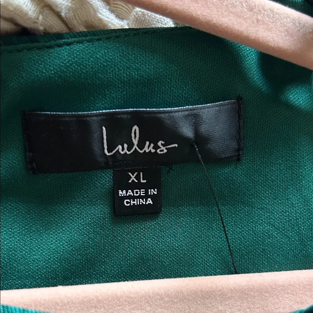 Lulu's Emerald Green High Low Dress - Picture 2 of 5